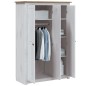 vidaXL Kleiderschrank 3-Türig Weiß 118×50×171,5 cm Kiefer Panama Serie vidaXL Kleiderschrank 3-Türig Weiß 118×50×171,5 cm Kiefer Panama Serie