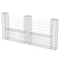 Gabionenkorb U-Form Stahl 240×20×100 cm Gabionenkorb U-Form Stahl 240×20×100 cm