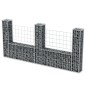 Gabionenkorb U-Form Stahl 240×20×100 cm Gabionenkorb U-Form Stahl 240×20×100 cm