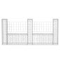 Gabionenkorb U-Form Stahl 240×20×100 cm Gabionenkorb U-Form Stahl 240×20×100 cm