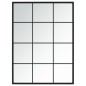 Wandspiegel Schwarz 80x60 cm Metall Wandspiegel Schwarz 80x60 cm Metall