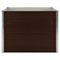Hochbeet Braun 100 x 100 x 77 cm Verzinkter Stahl Hochbeet Braun 100 x 100 x 77 cm Verzinkter Stahl