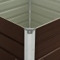 Hochbeet Braun 100 x 100 x 77 cm Verzinkter Stahl Hochbeet Braun 100 x 100 x 77 cm Verzinkter Stahl