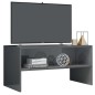 vidaXL TV-Schrank Hochglanz-Grau 80x40x40 cm Holzwerkstoff vidaXL TV-Schrank Hochglanz-Grau 80x40x40 cm Holzwerkstoff