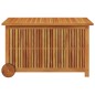 Gartentruhe mit Rollen 90x50x58 cm Massivholz Akazie Gartentruhe mit Rollen 90x50x58 cm Massivholz Akazie