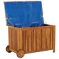 Gartentruhe mit Rollen 90x50x58 cm Massivholz Akazie Gartentruhe mit Rollen 90x50x58 cm Massivholz Akazie