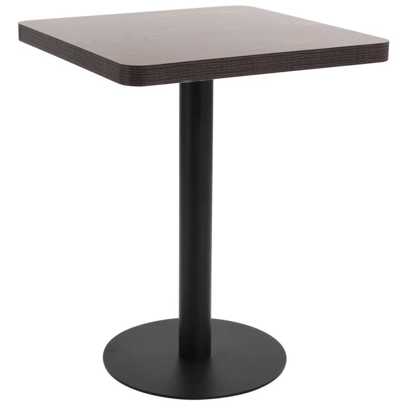 vidaXL Bistrotisch Dunkelbraun 60x60 cm MDF vidaXL Bistrotisch Dunkelbraun 60x60 cm MDF
