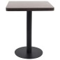 vidaXL Bistrotisch Dunkelbraun 60x60 cm MDF vidaXL Bistrotisch Dunkelbraun 60x60 cm MDF