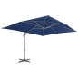 Ampelschirm mit Aluminium-Mast 4 x 3 m Azurblau Ampelschirm mit Aluminium-Mast 4 x 3 m Azurblau
