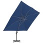 Ampelschirm mit Aluminium-Mast 4 x 3 m Azurblau Ampelschirm mit Aluminium-Mast 4 x 3 m Azurblau