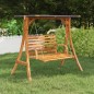Schaukelgestell mit Dach Anthrazit Bugholz mit Teak-Finish Schaukelgestell mit Dach Anthrazit Bugholz mit Teak-Finish