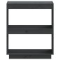 Bücherregal Grau 60x35x71 cm Massivholz Kiefer Bücherregal Grau 60x35x71 cm Massivholz Kiefer
