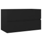 Waschbeckenunterschrank Schwarz 80x38,5x45 cm Holzwerkstoff Waschbeckenunterschrank Schwarz 80x38,5x45 cm Holzwerkstoff