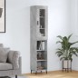 vidaXL Highboard Betongrau 34,5x34x180 cm Holzwerkstoff vidaXL Highboard Betongrau 34,5x34x180 cm Holzwerkstoff