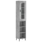 vidaXL Highboard Betongrau 34,5x34x180 cm Holzwerkstoff vidaXL Highboard Betongrau 34,5x34x180 cm Holzwerkstoff