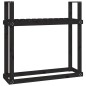 vidaXL Kaminholzregal Schwarz 110x35x108,5 cm Massivholz Kiefer vidaXL Kaminholzregal Schwarz 110x35x108,5 cm Massivholz Kiefer
