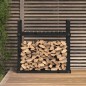 vidaXL Kaminholzregal Schwarz 110x35x108,5 cm Massivholz Kiefer vidaXL Kaminholzregal Schwarz 110x35x108,5 cm Massivholz Kiefer