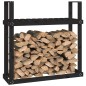 vidaXL Kaminholzregal Schwarz 110x35x108,5 cm Massivholz Kiefer vidaXL Kaminholzregal Schwarz 110x35x108,5 cm Massivholz Kiefer