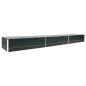 vidaXL Garten-Hochbeet Verzinkter Stahl 480x80x45 cm Anthrazit vidaXL Garten-Hochbeet Verzinkter Stahl 480x80x45 cm Anthrazit