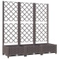 vidaXL Pflanzkübel mit Rankgitter Braun 120x40x121,5 cm PP vidaXL Pflanzkübel mit Rankgitter Braun 120x40x121,5 cm PP