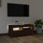 TV-Schrank mit LED-Leuchten Braun Eichen-Optik 90x35x40 cm TV-Schrank mit LED-Leuchten Braun Eichen-Optik 90x35x40 cm