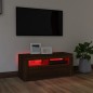 TV-Schrank mit LED-Leuchten Braun Eichen-Optik 90x35x40 cm TV-Schrank mit LED-Leuchten Braun Eichen-Optik 90x35x40 cm