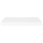Schwebende Wandregale 2 Stk. Weiß 60x23,5x3,8cm MDF Schwebende Wandregale 2 Stk. Weiß 60x23,5x3,8cm MDF