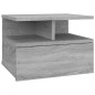 Nachttisch 2Stk. Hängend Grau Sonoma 40x31x27 cm Holzwerkstoff Nachttisch 2Stk. Hängend Grau Sonoma 40x31x27 cm Holzwerkstoff