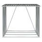 Brennholzlager Verzinkter Stahl 163 x 83 x 154 cm Anthrazit