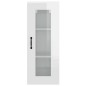 Hängeschrank Hochglanz-Weiß 34,5x34x90 cm Hängeschrank Hochglanz-Weiß 34,5x34x90 cm