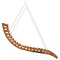 Bett-Schaukel Bugholz Massiv mit Teak-Finish 115x147x46 cm Bett-Schaukel Bugholz Massiv mit Teak-Finish 115x147x46 cm