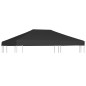 vidaXL Pavillondach 270 g/m² 4x3 m Schwarz vidaXL Pavillondach 270 g/m² 4x3 m Schwarz