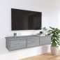 vidaXL Wandschrank Grau Sonoma 88x26x18,5 cm Holzwerkstoff vidaXL Wandschrank Grau Sonoma 88x26x18,5 cm Holzwerkstoff
