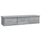 vidaXL Wandschrank Grau Sonoma 88x26x18,5 cm Holzwerkstoff vidaXL Wandschrank Grau Sonoma 88x26x18,5 cm Holzwerkstoff