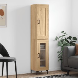 Highboard Sonoma-Eiche 34,5x34x180 cm Holzwerkstoff
