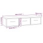 vidaXL Wandschrank Grau Sonoma 88x26x18,5 cm Holzwerkstoff vidaXL Wandschrank Grau Sonoma 88x26x18,5 cm Holzwerkstoff