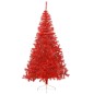 Künstlicher Halb-Weihnachtsbaum mit Ständer Rot 240 cm PVC Künstlicher Halb-Weihnachtsbaum mit Ständer Rot 240 cm PVC