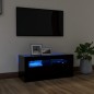 TV-Schrank mit LED-Beleuchtung Schwarz 90x35x40 cm TV-Schrank mit LED-Beleuchtung Schwarz 90x35x40 cm