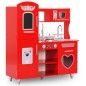 vidaXL Spielküche Kinder MDF 84x31x89 cm Rot vidaXL Spielküche Kinder MDF 84x31x89 cm Rot