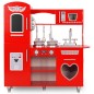 vidaXL Spielküche Kinder MDF 84x31x89 cm Rot vidaXL Spielküche Kinder MDF 84x31x89 cm Rot