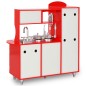 vidaXL Spielküche Kinder MDF 84x31x89 cm Rot vidaXL Spielküche Kinder MDF 84x31x89 cm Rot