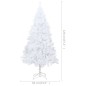 Künstlicher Weihnachtsbaum mit Dicken Zweigen Weiß 120 cm PVC Künstlicher Weihnachtsbaum mit Dicken Zweigen Weiß 120 cm PVC