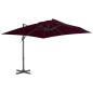 Ampelschirm mit Aluminium-Mast Bordeauxrot 300x300 cm Ampelschirm mit Aluminium-Mast Bordeauxrot 300x300 cm