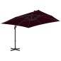 Ampelschirm mit Aluminium-Mast Bordeauxrot 300x300 cm Ampelschirm mit Aluminium-Mast Bordeauxrot 300x300 cm