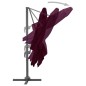 Ampelschirm mit Aluminium-Mast Bordeauxrot 300x300 cm Ampelschirm mit Aluminium-Mast Bordeauxrot 300x300 cm