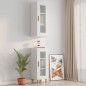 Hängeschrank Hochglanz-Weiß 34,5x34x90 cm Hängeschrank Hochglanz-Weiß 34,5x34x90 cm