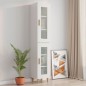 Hängeschrank Hochglanz-Weiß 34,5x34x90 cm Hängeschrank Hochglanz-Weiß 34,5x34x90 cm