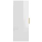 Hängeschrank Hochglanz-Weiß 34,5x34x90 cm Hängeschrank Hochglanz-Weiß 34,5x34x90 cm