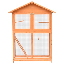 vidaXL Vogelkäfig Kiefernholz & Tannenholz 125,5x59,5x164 cm