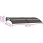 vidaXL Vordach Schwarz 200x75 cm PC vidaXL Vordach Schwarz 200x75 cm PC